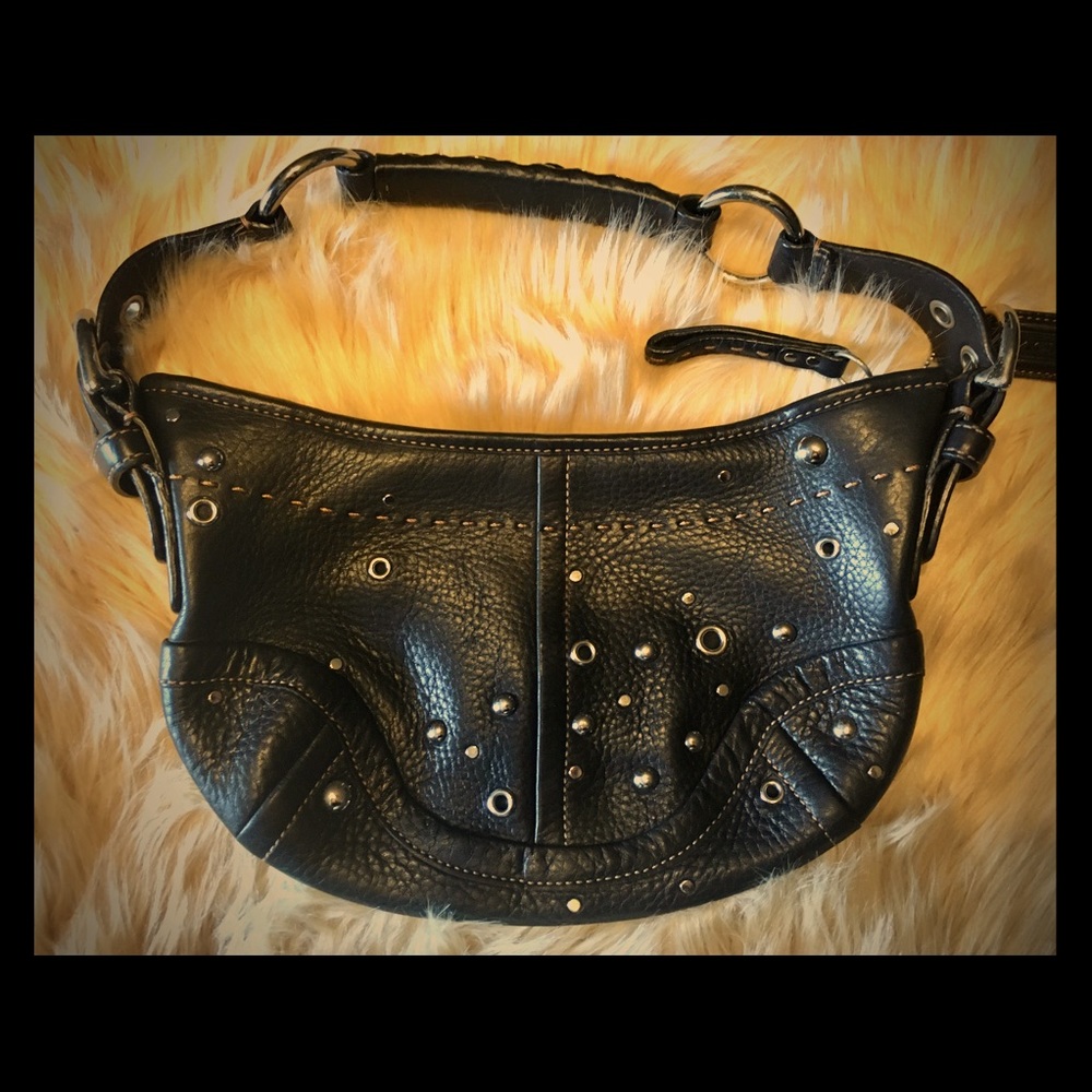 Coach Eyelet Hampton Bag VGUC VGC Black Purse